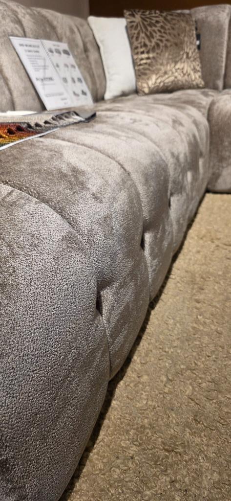 U-Bank Dublin 355/254/172cm Incl 5 jaar Garantie!, Leer, Hoekbank, Ophalen of Verzenden, 150 cm of meer