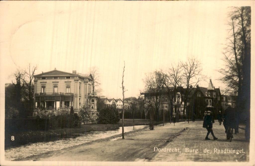 Dordrecht - Burg de Raadtsingel Villa Renata, Verzamelen, Ophalen of Verzenden, 1920 tot 1940, Gelopen, Zuid-Holland