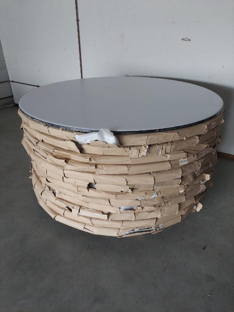 Nieuw grote 160 cm ronde tafelbladen wit horeca, Ophalen, Nieuw