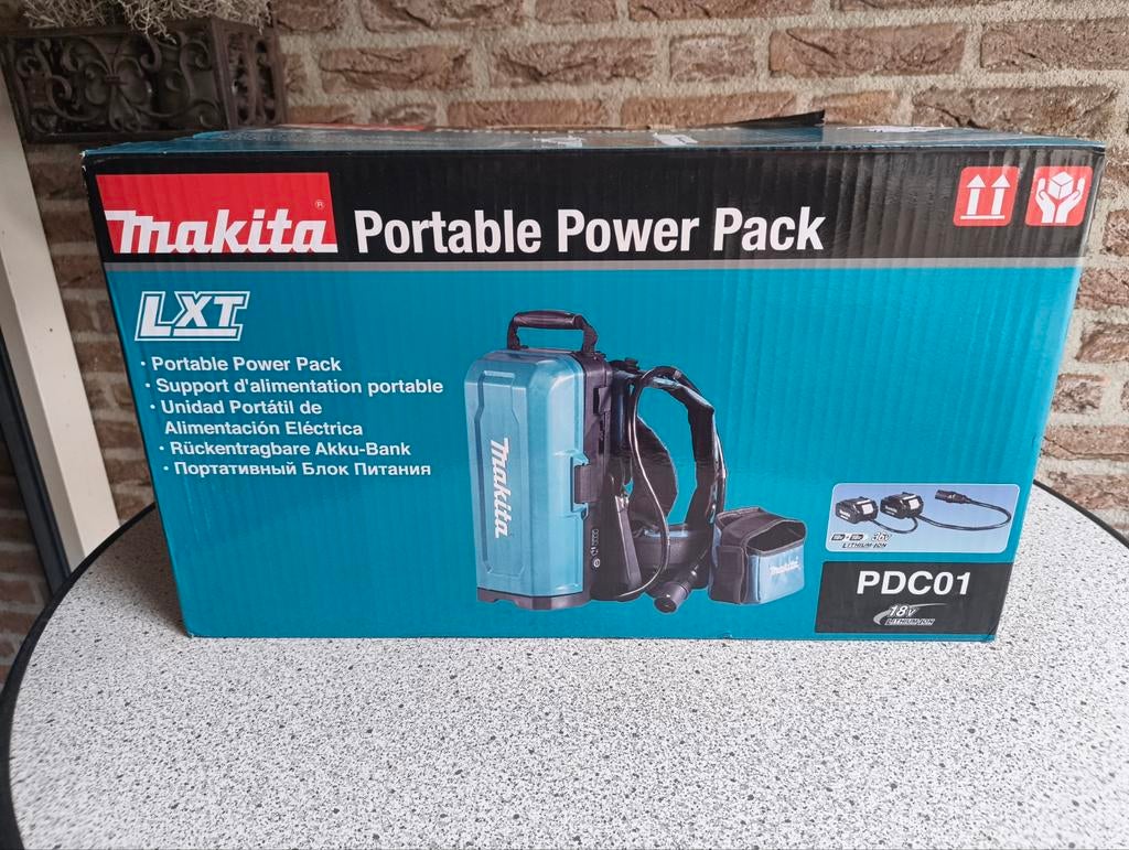 Makita® 40V Bladblazer Nieuw  + Rugdrager voor 4 accus., Nieuw, Ophalen of Verzenden, Makita, Accu
