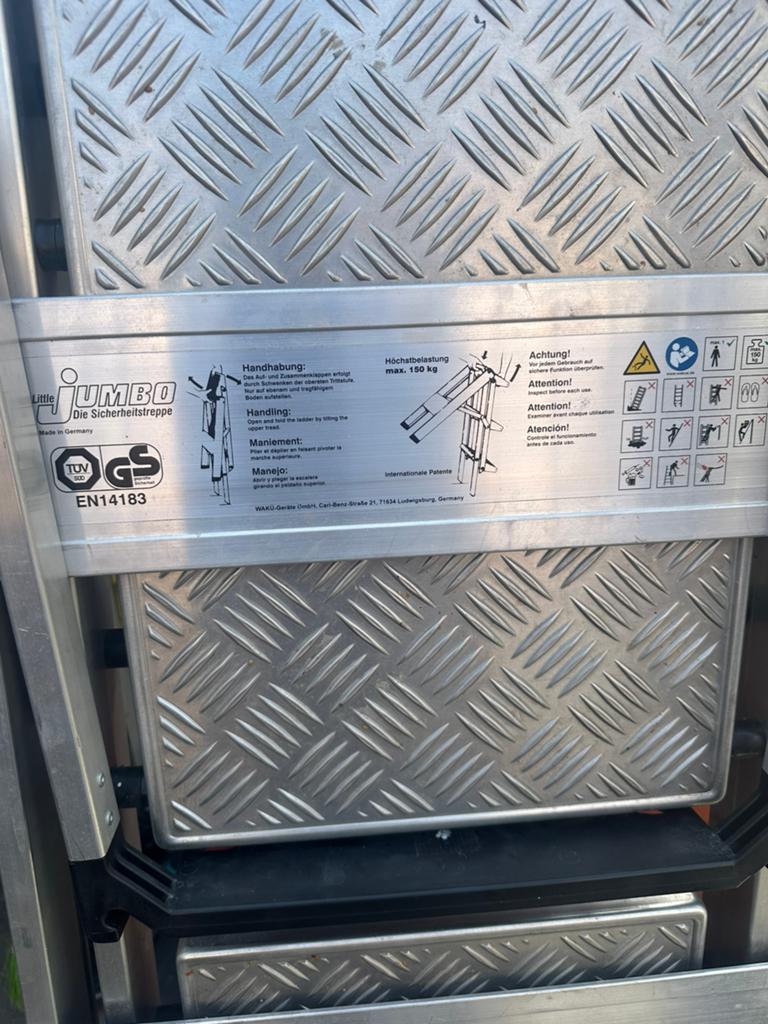 Ladder, Doe-het-zelf en Verbouw, Ladders en Trappen, Ophalen of Verzenden, Zo goed als nieuw, 4 meter of meer
