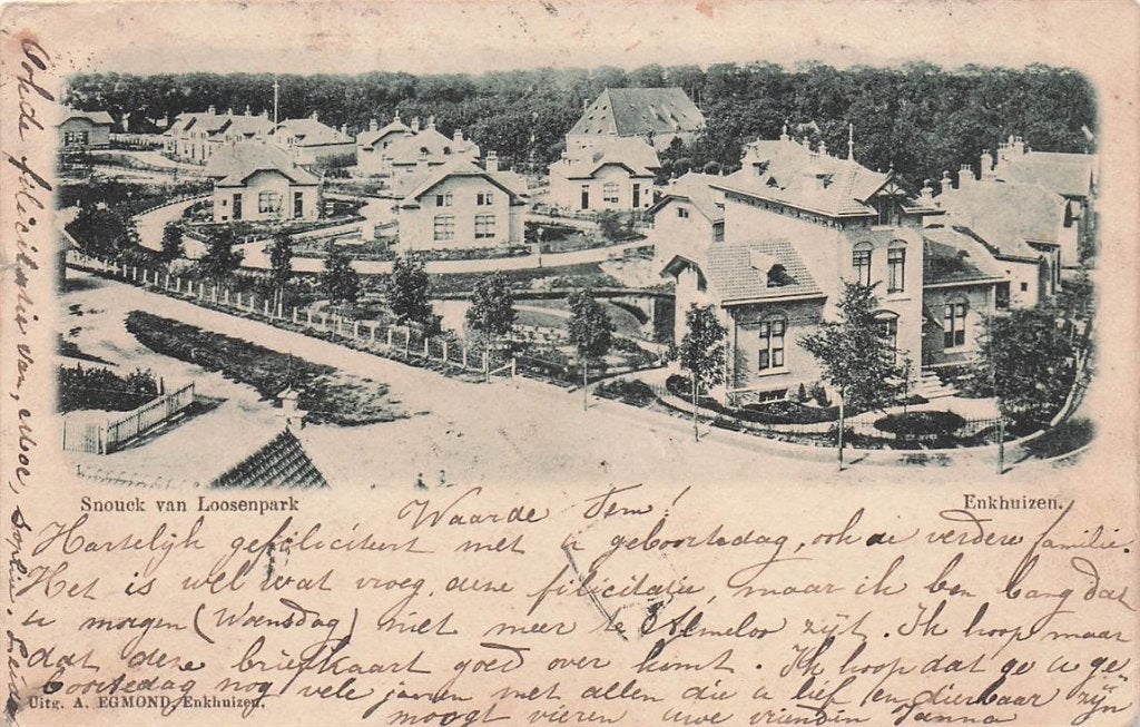 703-169-033 Snouck Van Loosenpark Enkhuizen, Verzenden, Voor 1920, Noord-Holland