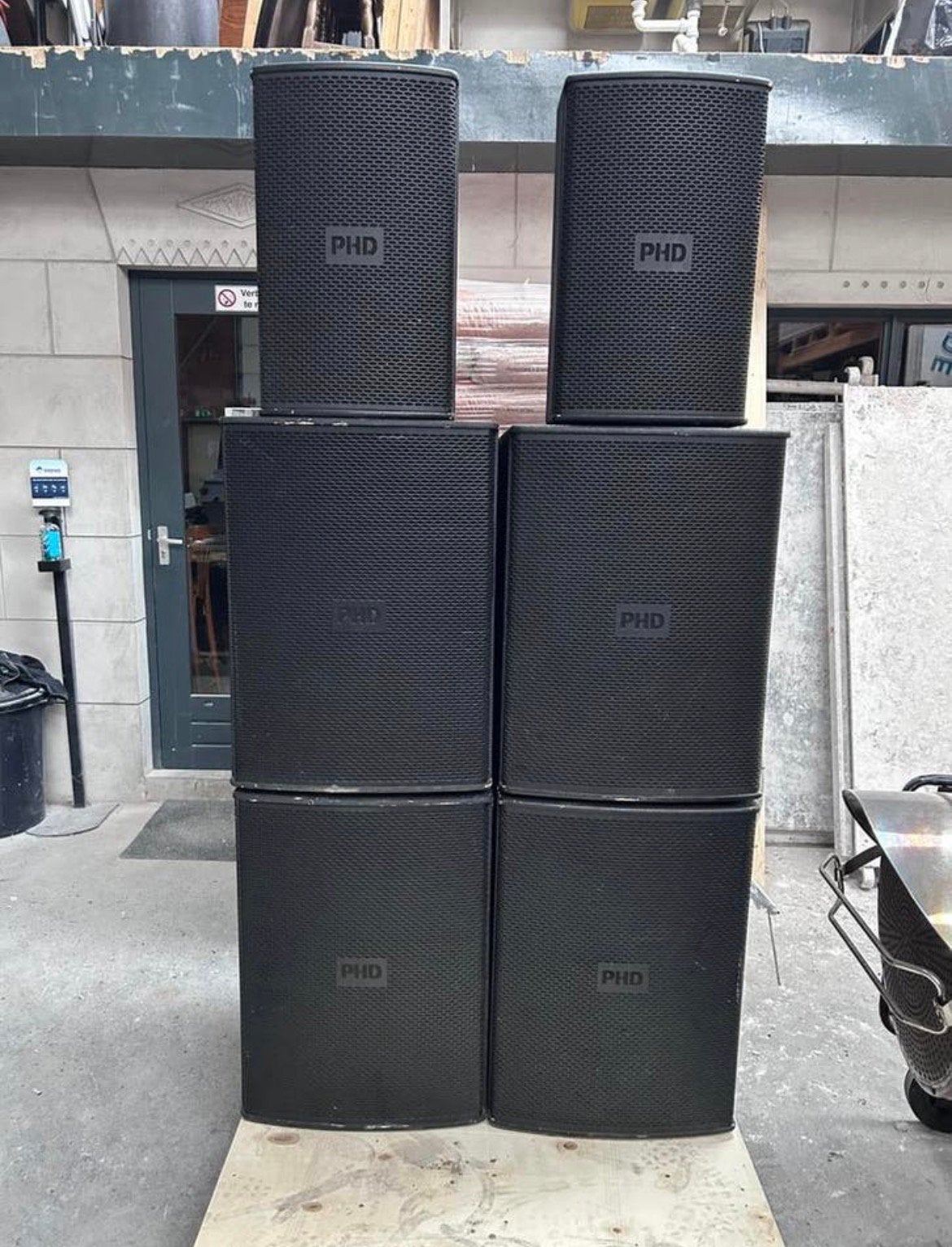 PHD H, Dynacord & Soundcraft geluidset compleet, Ophalen of Verzenden, Zo goed als nieuw, 120 watt of meer, Overige merken