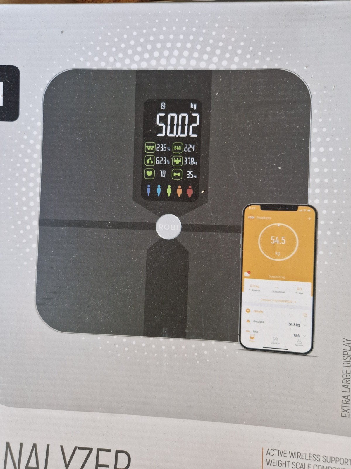 Robi Smart Body Analyzer Weegschaal - Zo goed als nieuw, Ophalen of Verzenden, Zo goed als nieuw