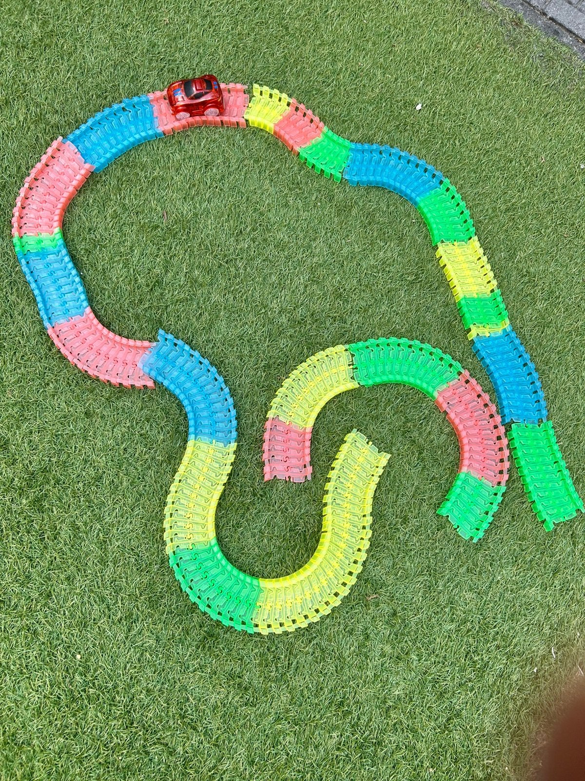 Glow in de dark racebaan, Ophalen, Zo goed als nieuw, Elektrisch, Overige merken