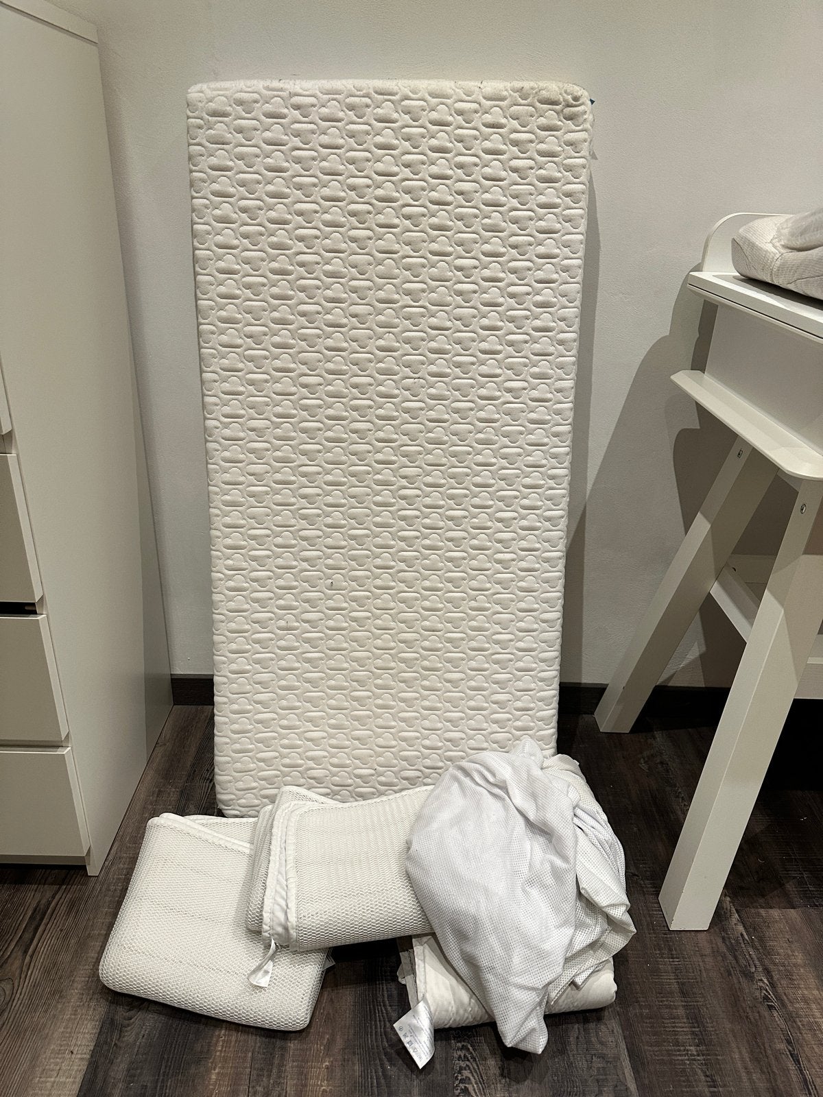 Aerosleep Evolution matras 120x60 met toebehoren, Ophalen, Gebruikt, 190 cm of minder, Matras