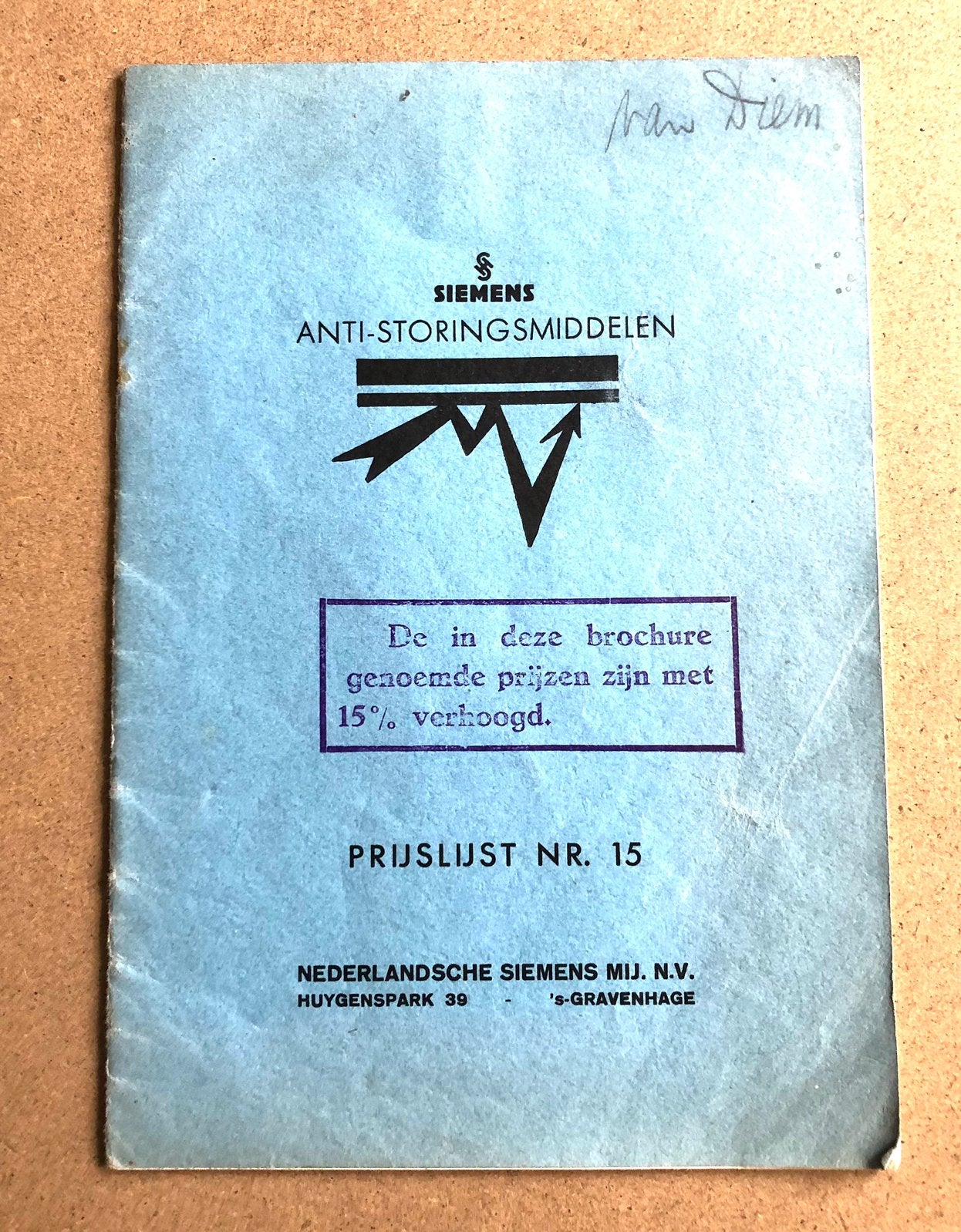 Siemens Telefunken Radio storingsmiddelen brochure 1936, Antiek en Kunst, Antiek | Tv's en Audio, Ophalen of Verzenden