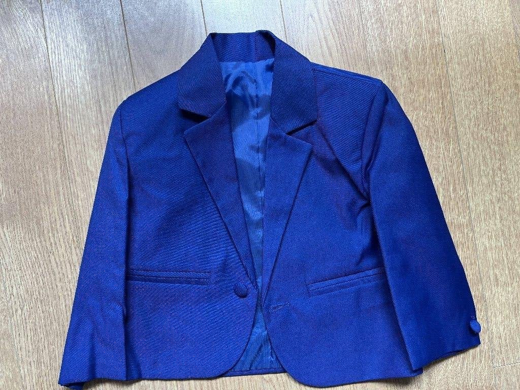 kostuum / pak, jongen maat 98, blauw 5 delig, Ophalen of Verzenden, Zo goed als nieuw, Jongen, Overige typen