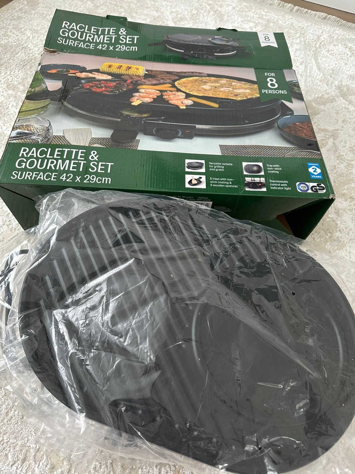 Raclette & gourmet set, Ophalen, Gebruikt, 8 personen of meer