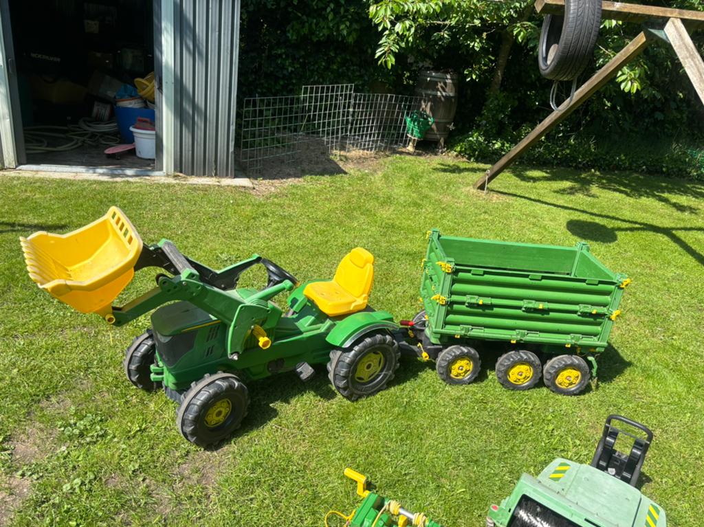 John Deere traptractor, Ophalen, Zo goed als nieuw