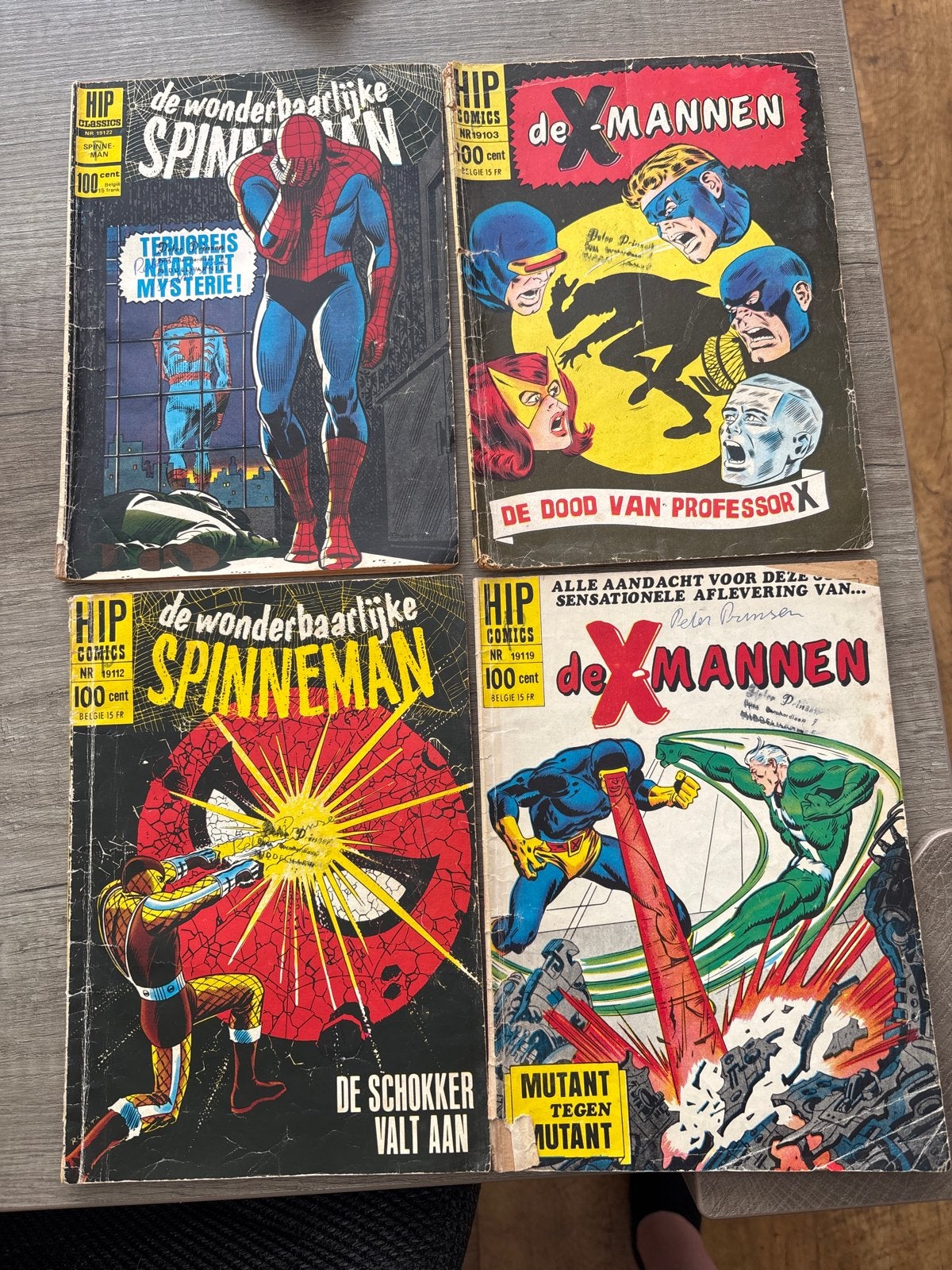 Hip Comics: De Wonderbaarlijke Spinneman & De X-Mannen, Meerdere stripboeken, Ophalen of Verzenden, Gelezen