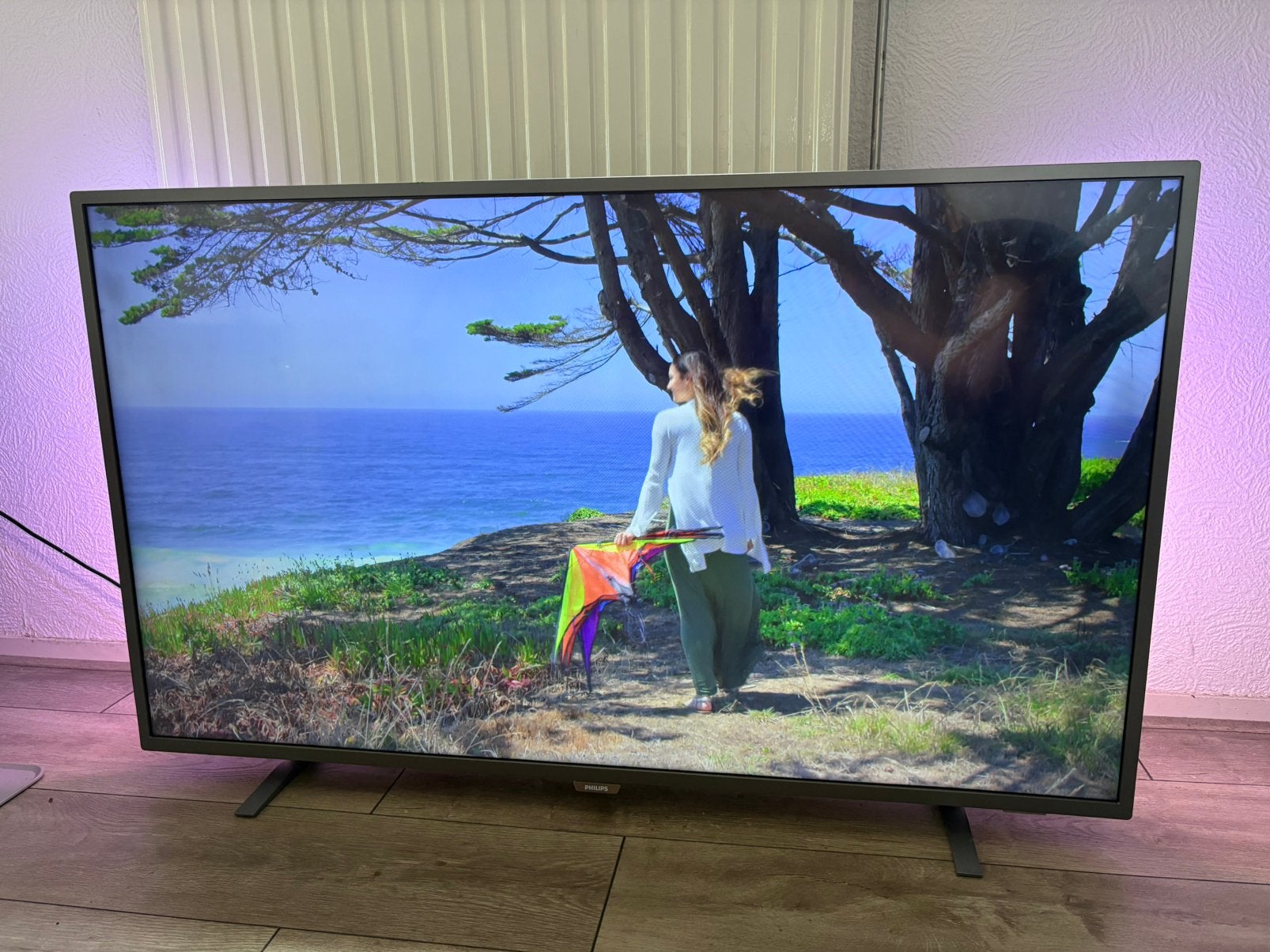 Philips 50” 4K Smart TV met Ambilight - schermdefect!, Ophalen, Philips, Gebruikt, 50 Hz