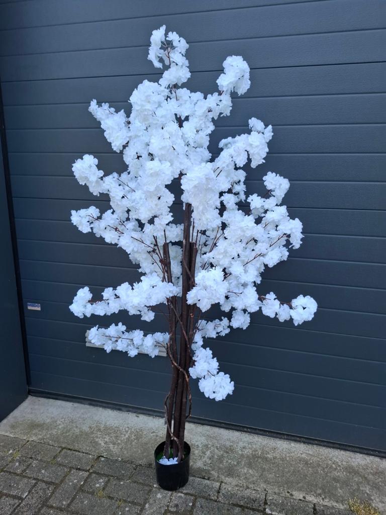 Bloesem boom kunstplant  hoog, Binnen, Lankforst, Nieuw, Wit