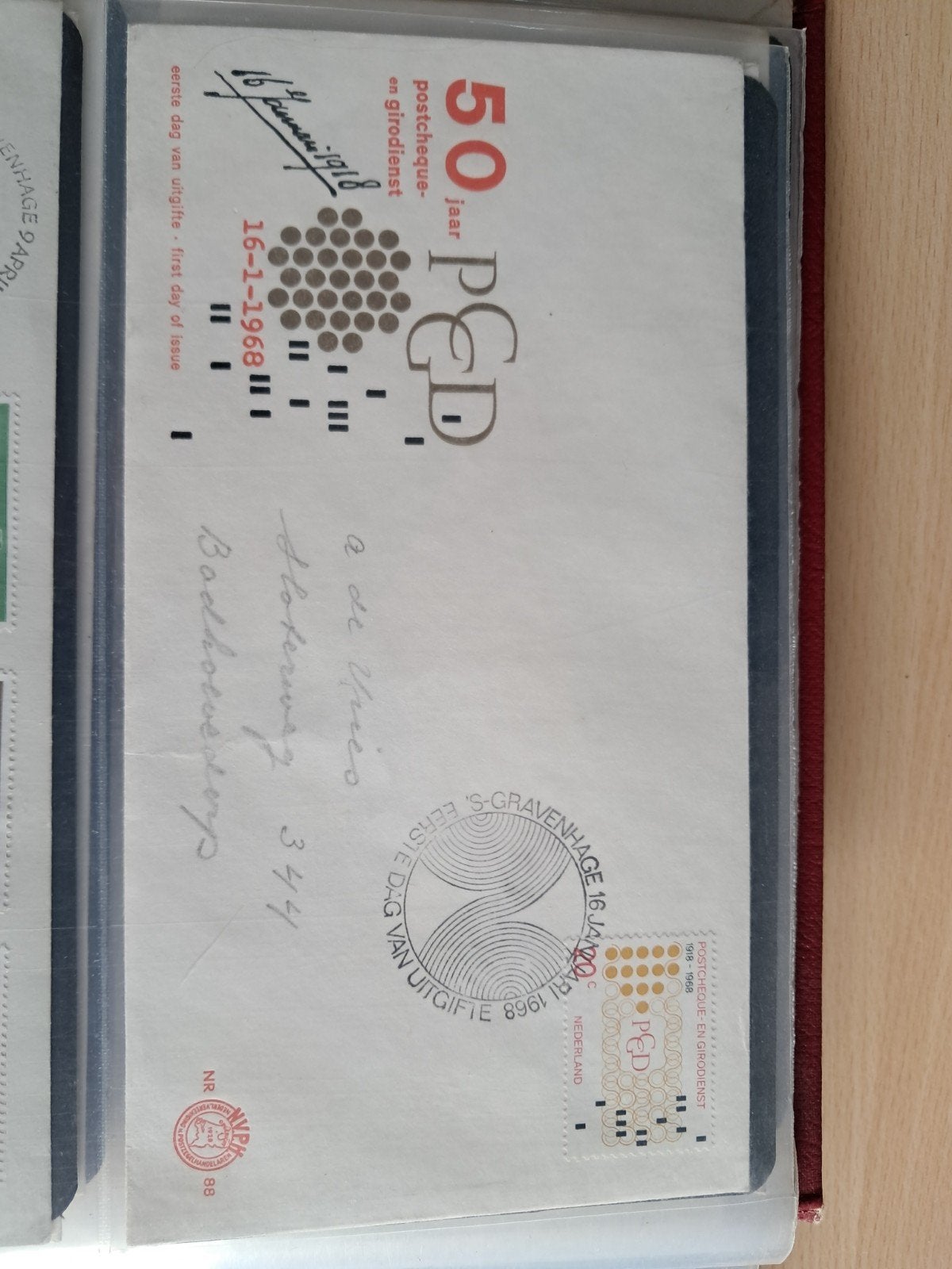Eerstedagenvelop 50 jaar PGD 1918-1968, Ophalen of Verzenden