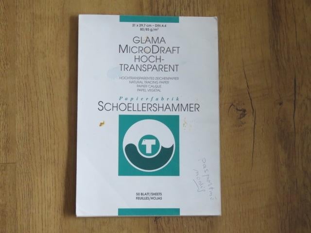 Schoellershammer Glama MicroDraft overtrekpapier 80-85 g/m2, Ophalen of Verzenden, Nieuw