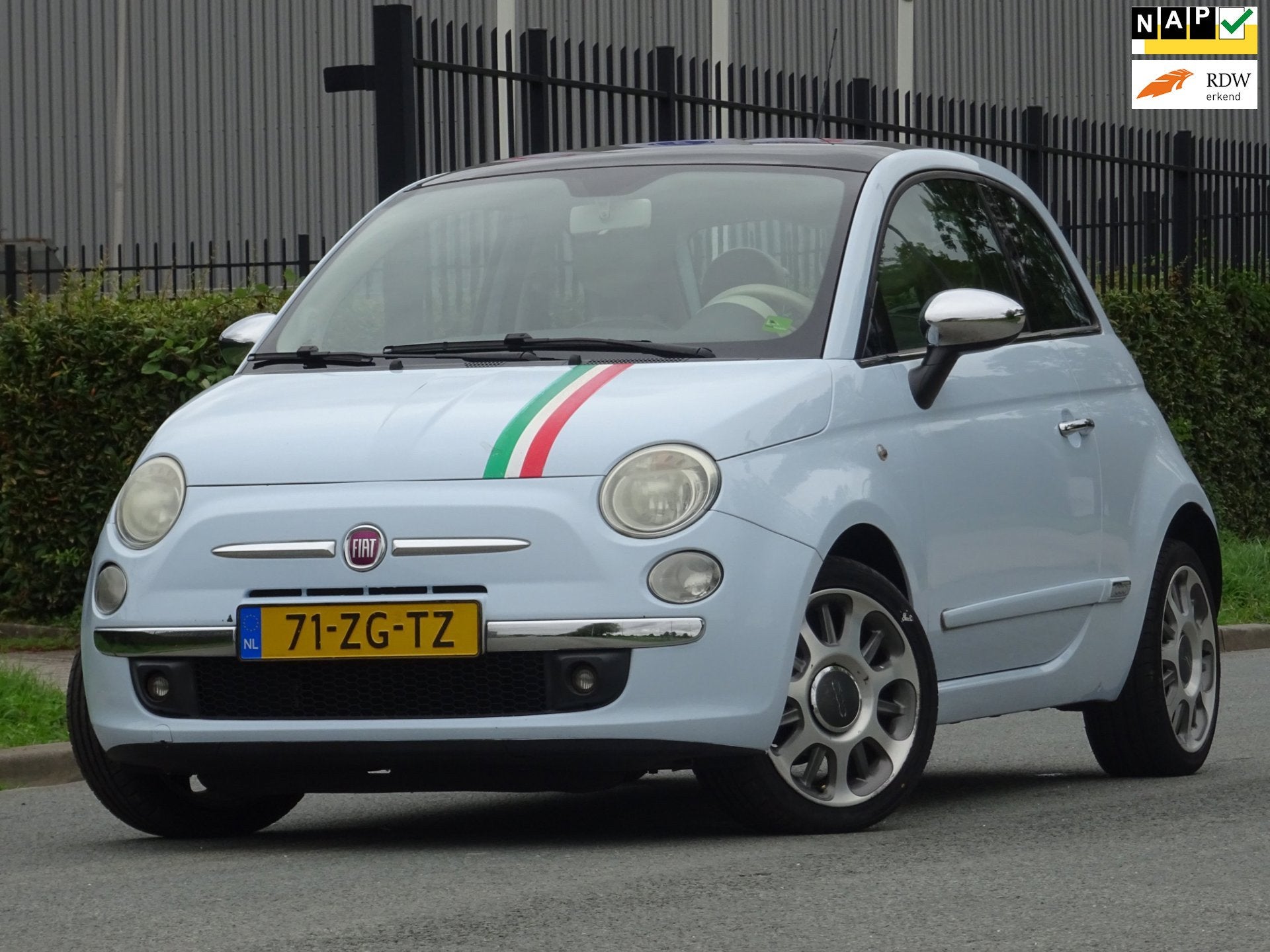 Fiat 500 1.2 Lounge NAP/PANORAMADAK/CLIMA/NIEUWE APK, Voorwielaandrijving, Dealer onderhouden, Gebruikt, 1242 cc