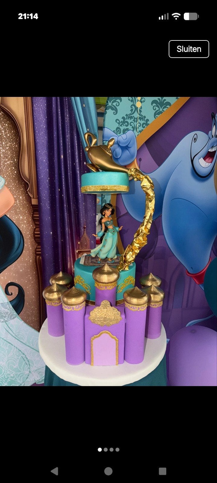 Jasmine taart, Verzamelen, Disney, Ophalen, Beeldje of Figuurtje