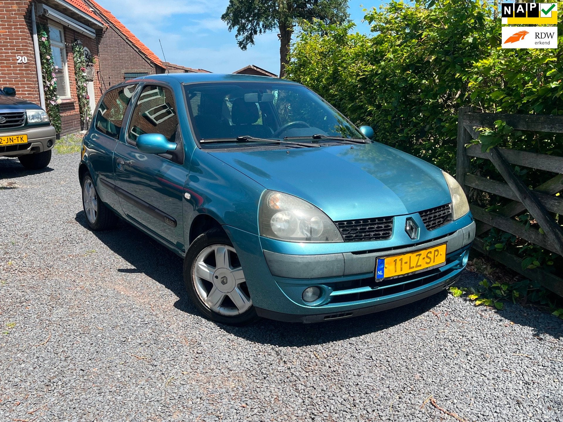 Renault Clio 1.4-16V Privilège|AIRCO CLIMA|APK”27!|RIJD T, Voorwielaandrijving, Blauw, Onderhoudsboekje, 955 kg