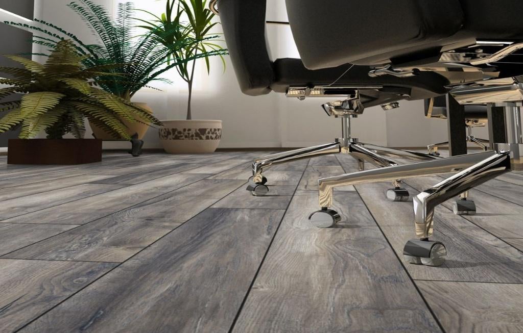 175 m2 Laminaat 24 cm brede grijs eiken te koop op=op!, 75 m² of meer, Nieuw, Ophalen of Verzenden, Grijs