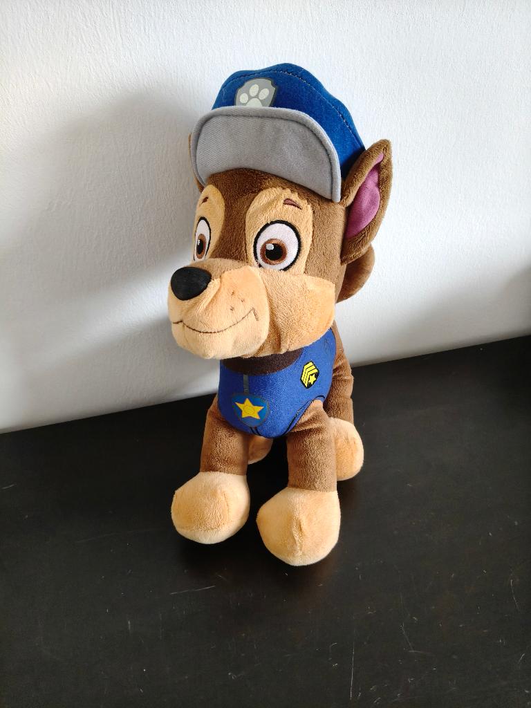 Paw Patrol  Chase knuffel 25 cm, Paw Patrol, Ophalen, Zo goed als nieuw, Hond