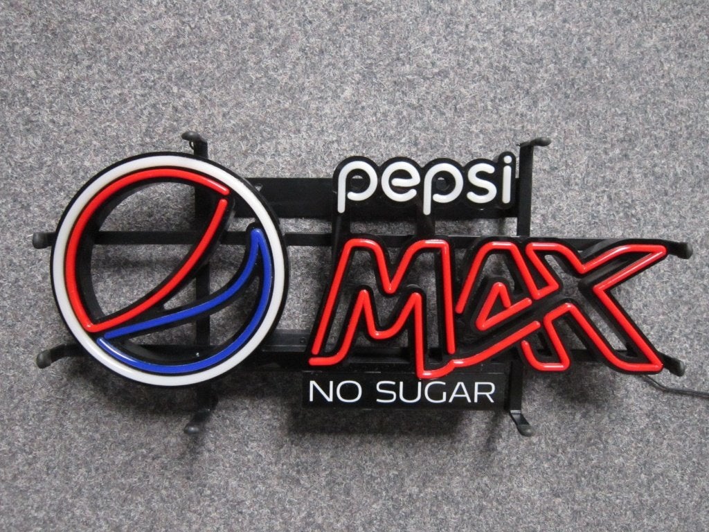 PEPSI COLA LED LICHTRECLAME, Verzamelen, Ophalen, Zo goed als nieuw, Lichtbak of (neon) lamp