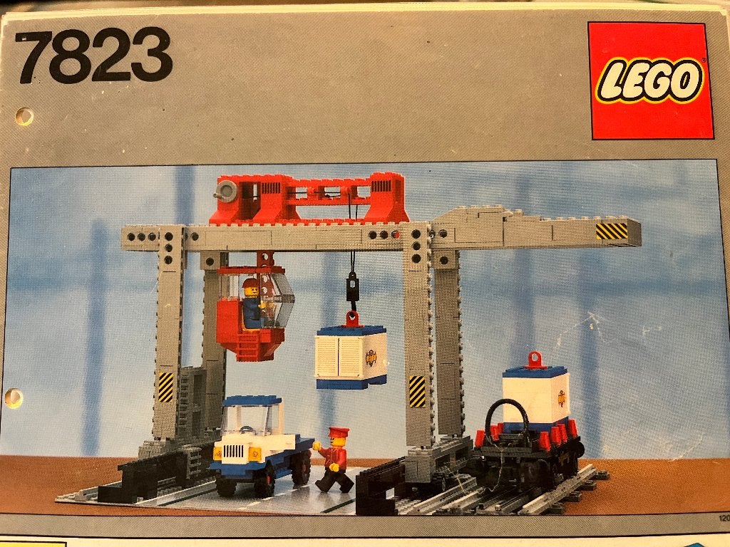 Lego 7823 Container Crane Depot, Gebruikt, Lego, Ophalen of Verzenden, Complete set