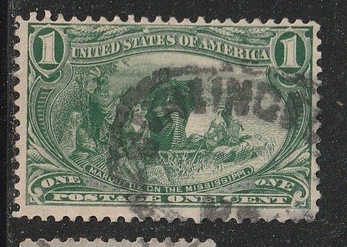 U.S.A 1898 - Father Marquette, Ophalen, Gestempeld, Noord-Amerika