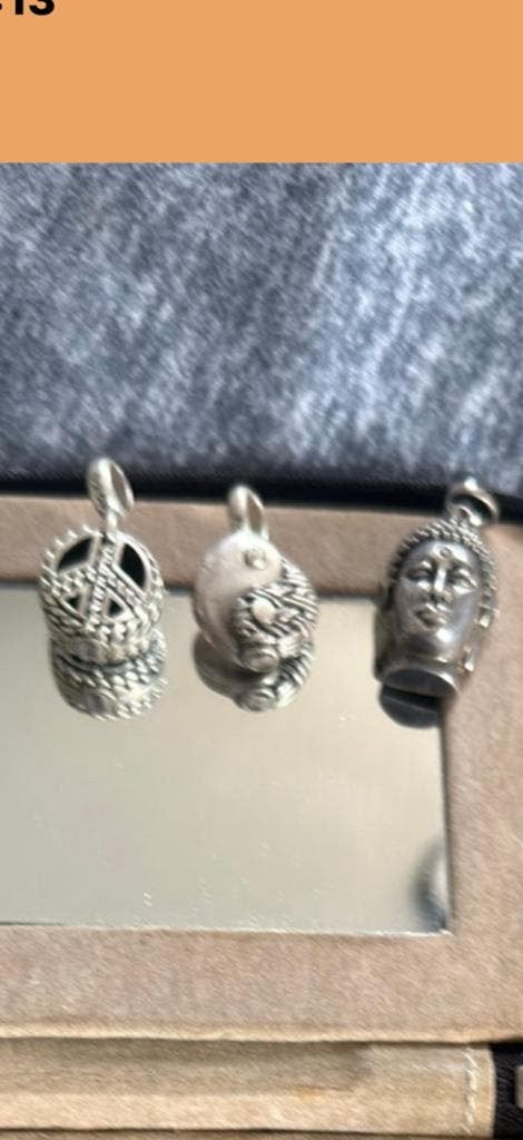 Buddha to Buddha hangers, Sieraden, Tassen en Uiterlijk, Kettinghangers, Ophalen of Verzenden, Zo goed als nieuw, Zilver