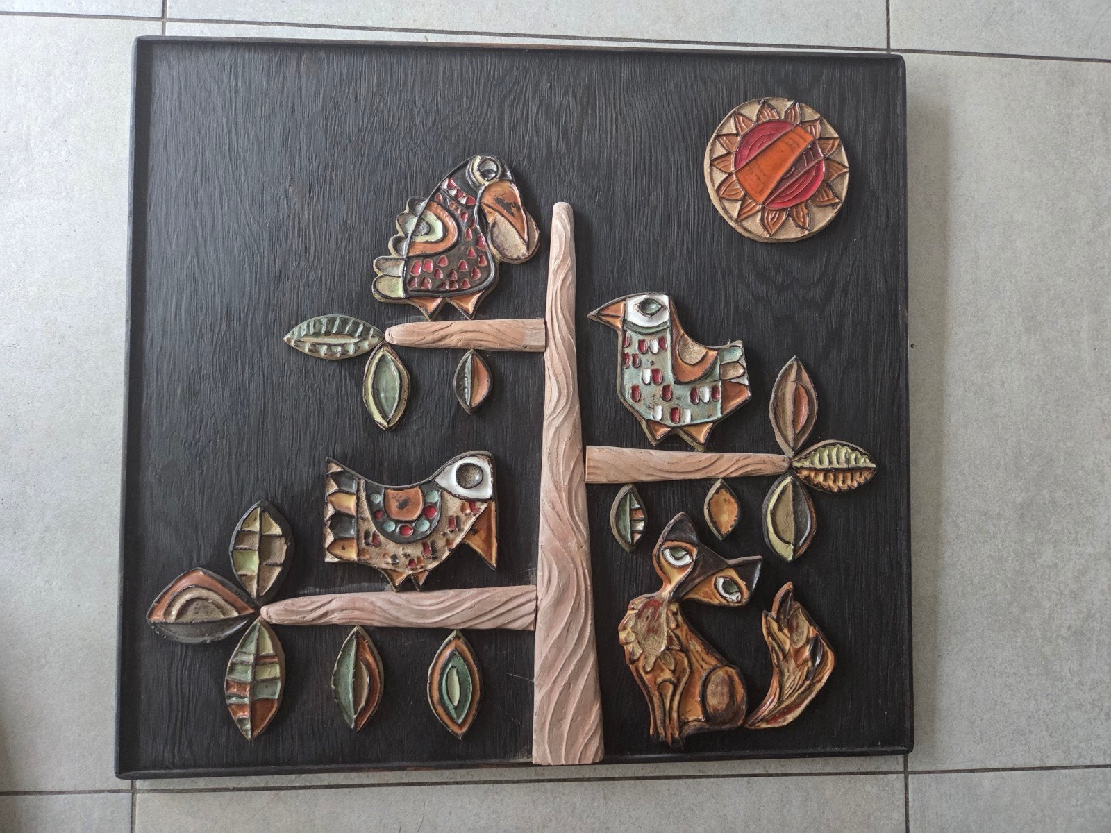 Roland Zobel - France - Vintage wanddecoratie - jaren 70, Antiek en Kunst, Antiek | Keramiek en Aardewerk, Ophalen of Verzenden