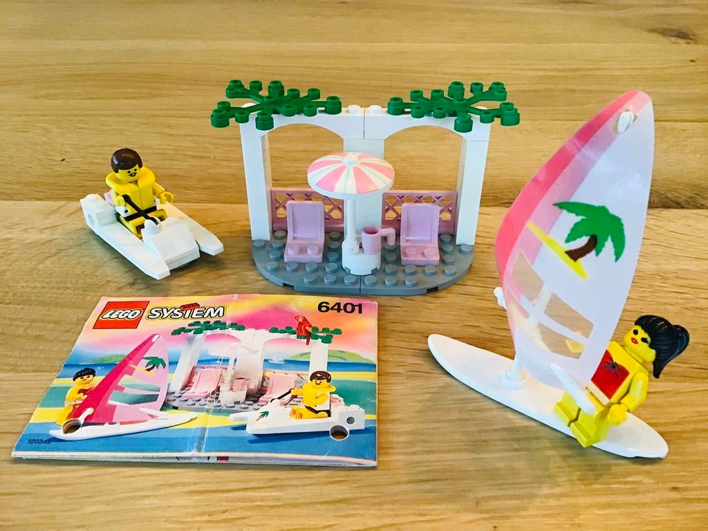LEGO Paradisa 6401, seaside cabana, compleet en IZGS, Ophalen of Verzenden, Zo goed als nieuw, Complete set, Lego