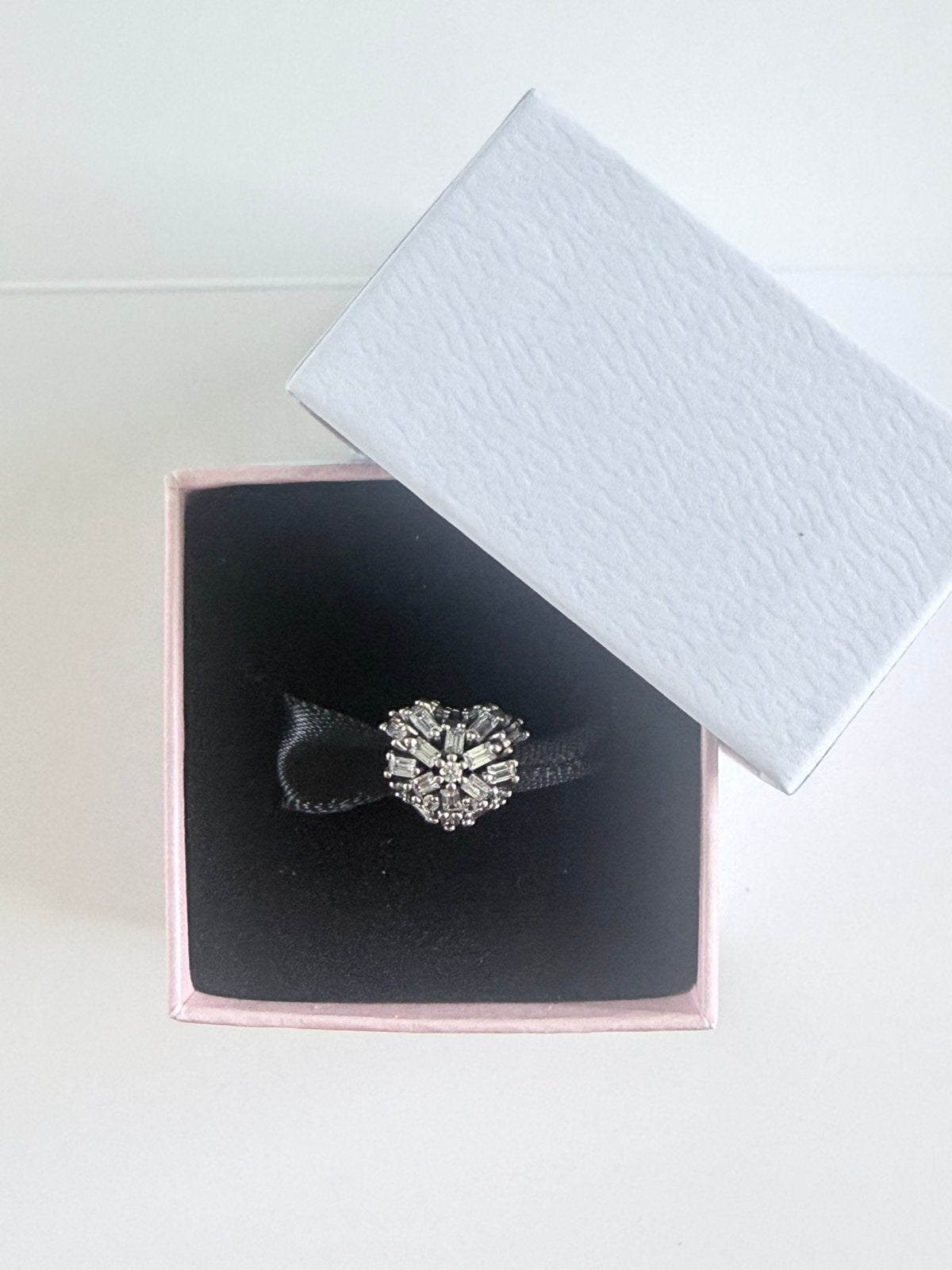 Pandora hart bedel #1, Verzenden, Zo goed als nieuw, Zilver, Pandora