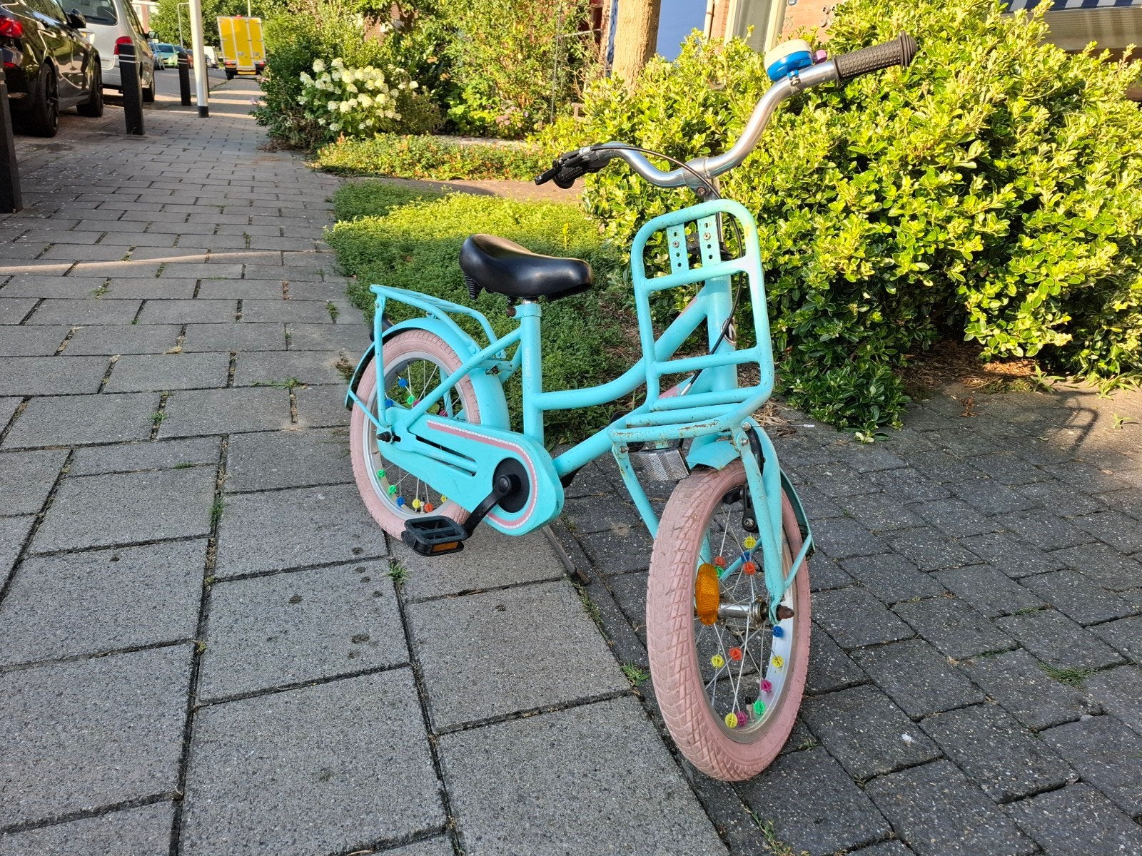 Nogan vintage meisjesfiets 16 inch - Gebruikt, Ophalen, Terugtraprem, Gebruikt, Handrem