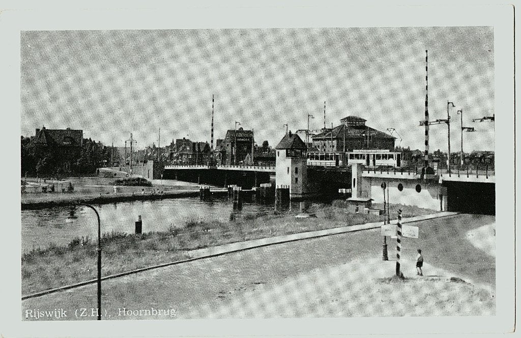 Rijswijk ZH 49, Hoornbrug , Uitgave v.d. Hoek ongelopen, Verzenden, 1940 tot 1960, Ongelopen, Zuid-Holland