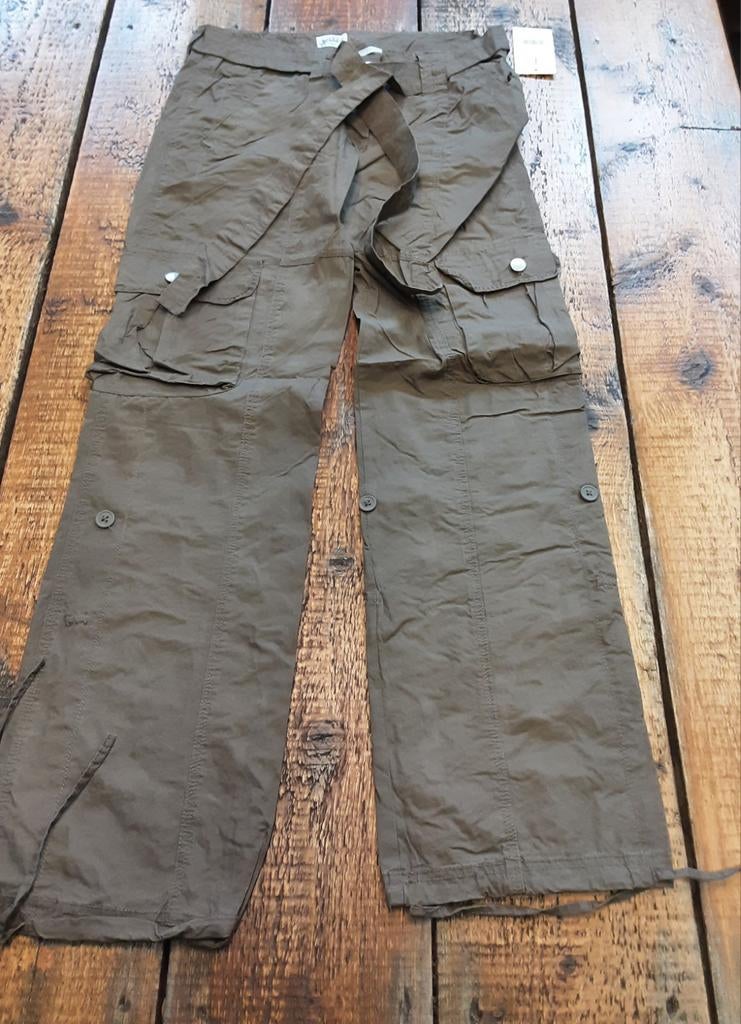 Cargo broek met riem maat S en L NIEUW, Kleding | Dames, Broeken en Pantalons, Maat 38/40 (M), Bruin, Nieuw, Ophalen of Verzenden