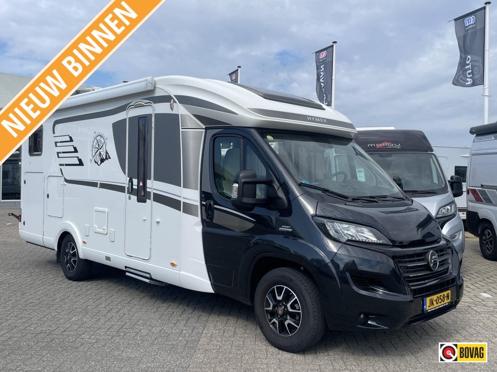 Hymer Tramp 588 SL LEVELSYSTEEM/AIRCO/TV/AUTOMAAT, Caravans en Kamperen, Campers, Automaat, Ringverwarming, Fiat, Tot en met 2