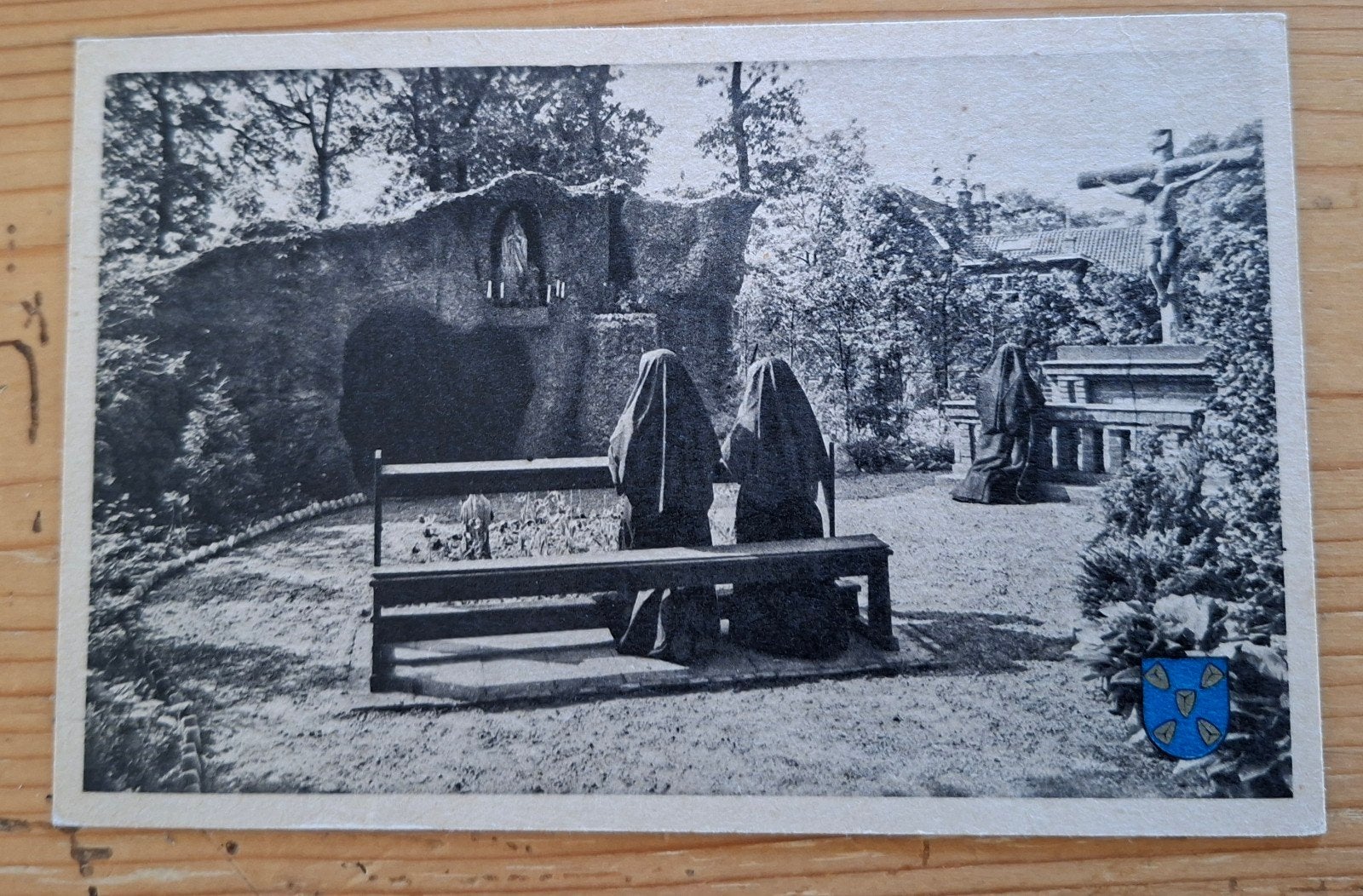 religie zw/w gelopen kaart 1954 Bussum gerardus majella, Ophalen of Verzenden, 1940 tot 1960, Noord-Holland