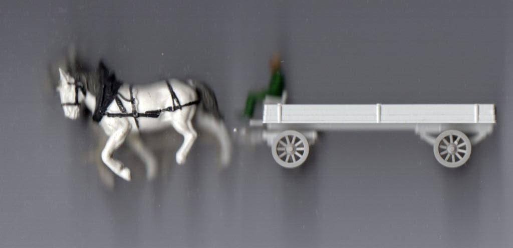 Paard en wagen miniatuur Rosfkopf RMM Preiser boer trein, Overige merken, Wisselstroom, Verzenden, Overige typen
