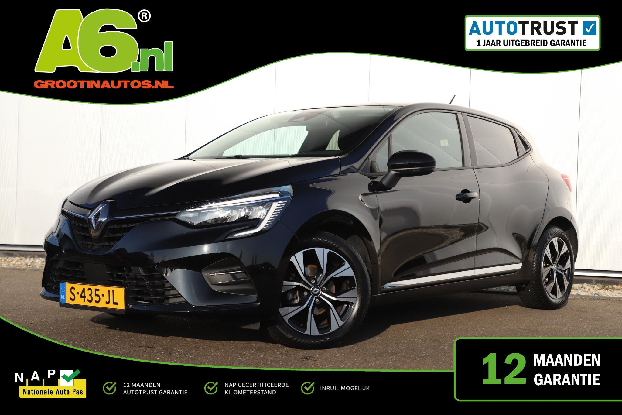 Renault Clio 1.0 TCe 90 Evolution 16 inch LMV Navigatie Carp, Voorwielaandrijving, Gebruikt, Euro 6, 580 kg