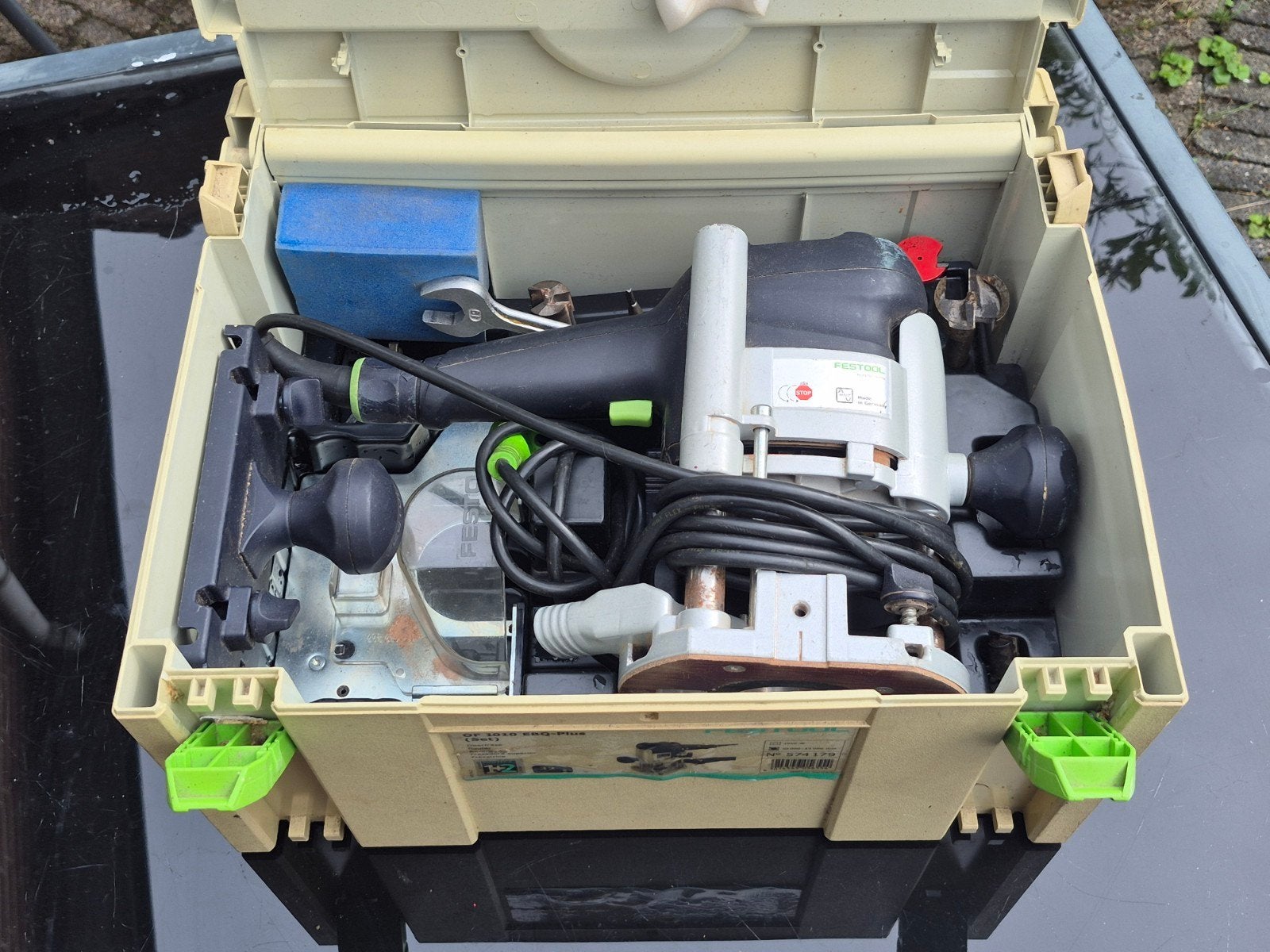Festool OF 1010 EBQ-Plus Bovenfrees met Systainer, Doe-het-zelf en Verbouw, Gereedschap | Freesmachines, Gebruikt, Ophalen of Verzenden