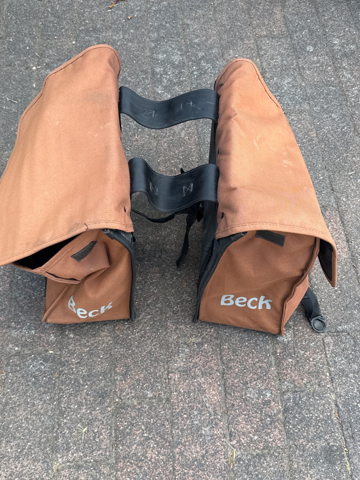 Beck fietstassen - bruin, gebruikt, Ophalen of Verzenden, Gebruikt