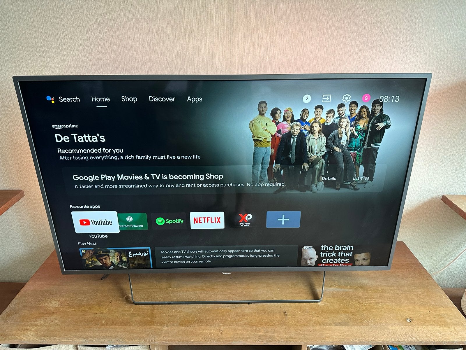 Philips Smart TV met Ambilight - 55 inch 4K UHD, Audio, Tv en Foto, Televisies, Ophalen, Philips, LED, 50 Hz