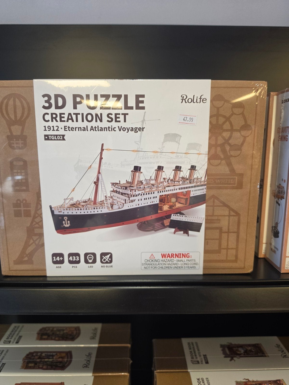 Rolife 3D Puzzel Titanic Eternal Atlantic Voyager, Ophalen of Verzenden, Nieuw, Groter dan 1:32, Overige merken