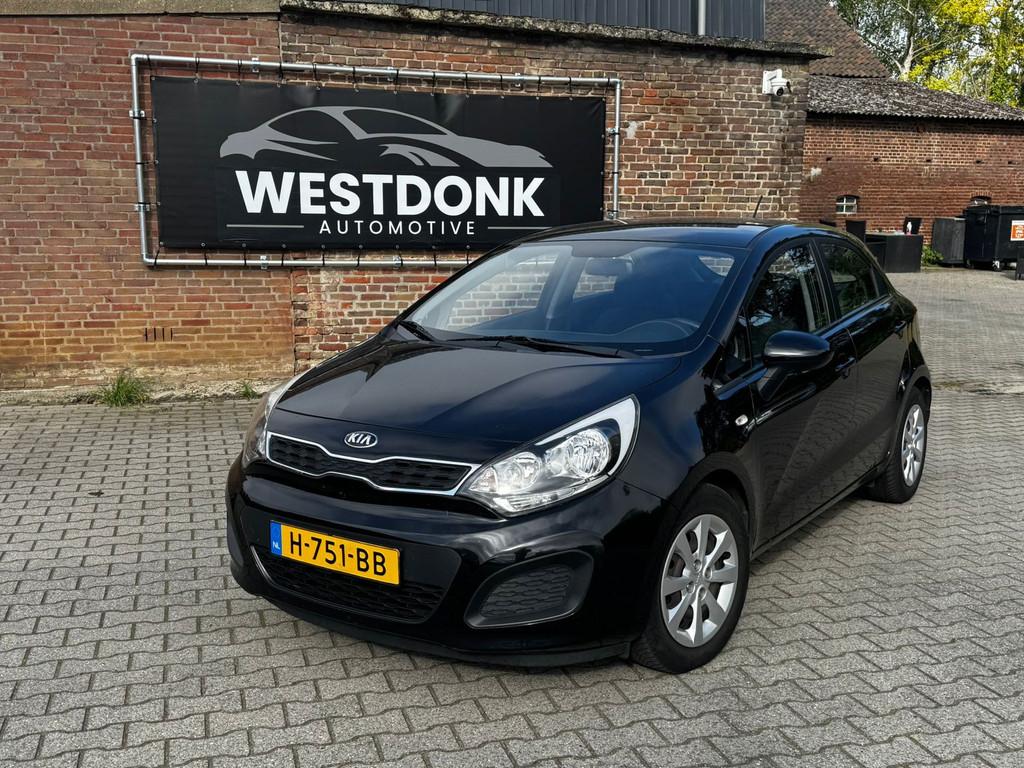 Kia Rio 1.2 CVVT BusinessLine -Carplay/Camera/Airco, Auto's, Voorwielaandrijving, 4 cilinders, Zwart, Leder