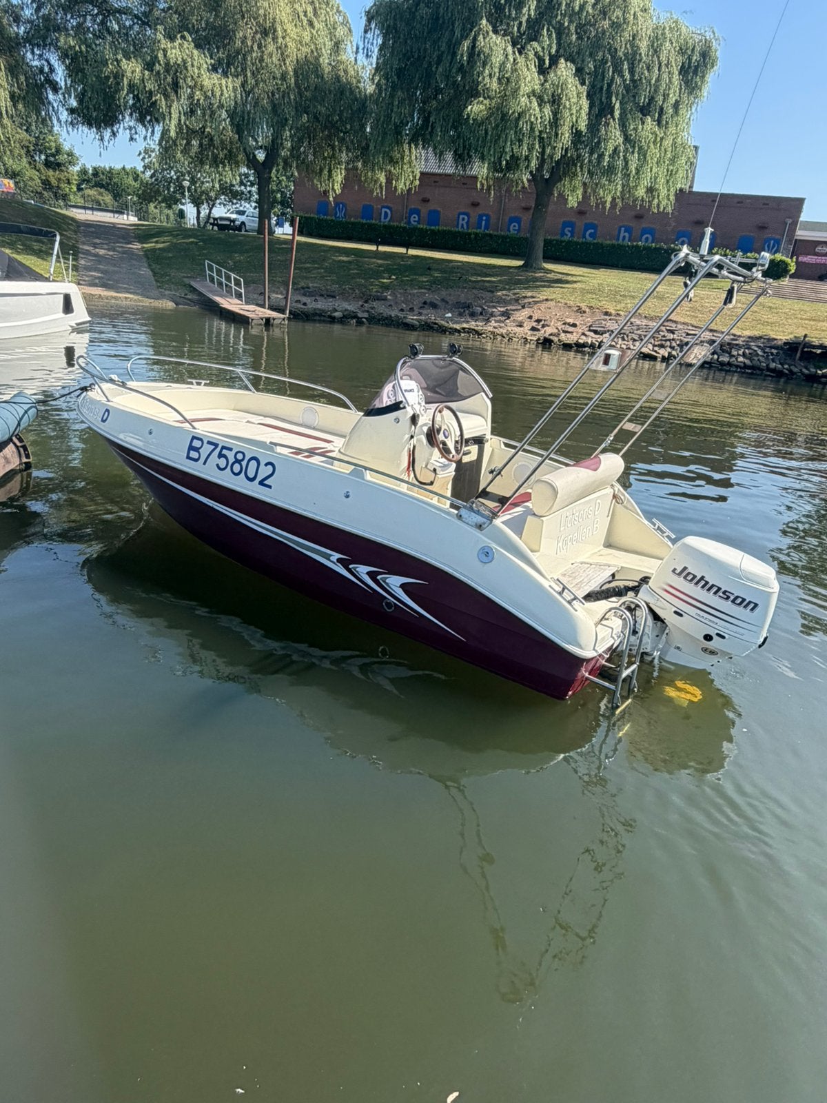 Prins 480 OPEN johnson 50pk 4 takt ful injectie full opties, Watersport en Boten, Vis- en Consoleboten, Ophalen, Zo goed als nieuw