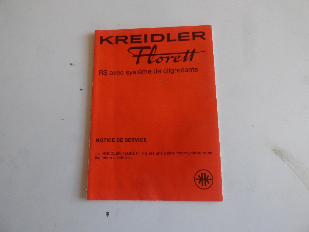 KREIDLER FLORETT RS GEBRUIKERSHANDLEIDING, Fietsen en Brommers, Ophalen of Verzenden, Zo goed als nieuw
