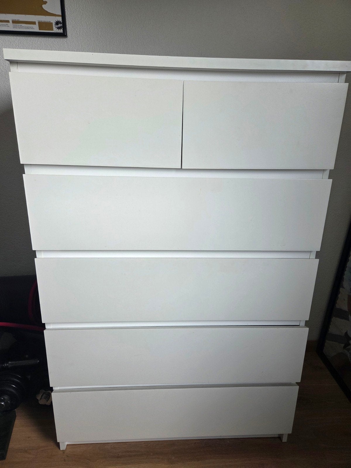 IKEA MALM ladekast wit - 80x48x123 cm, Huis en Inrichting, Kasten | Ladekasten, Ophalen, Gebruikt, 5 laden of meer, 100 tot 150 cm
