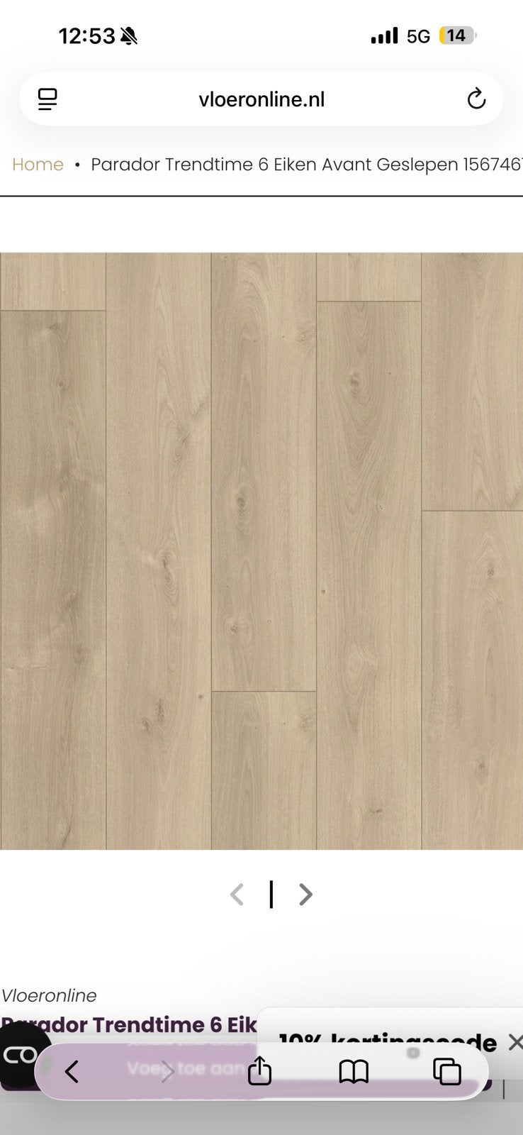 Parador Laminaat Flooring  7 pakken 18,71m2, Ophalen, Nieuw, Hout, Laminaat