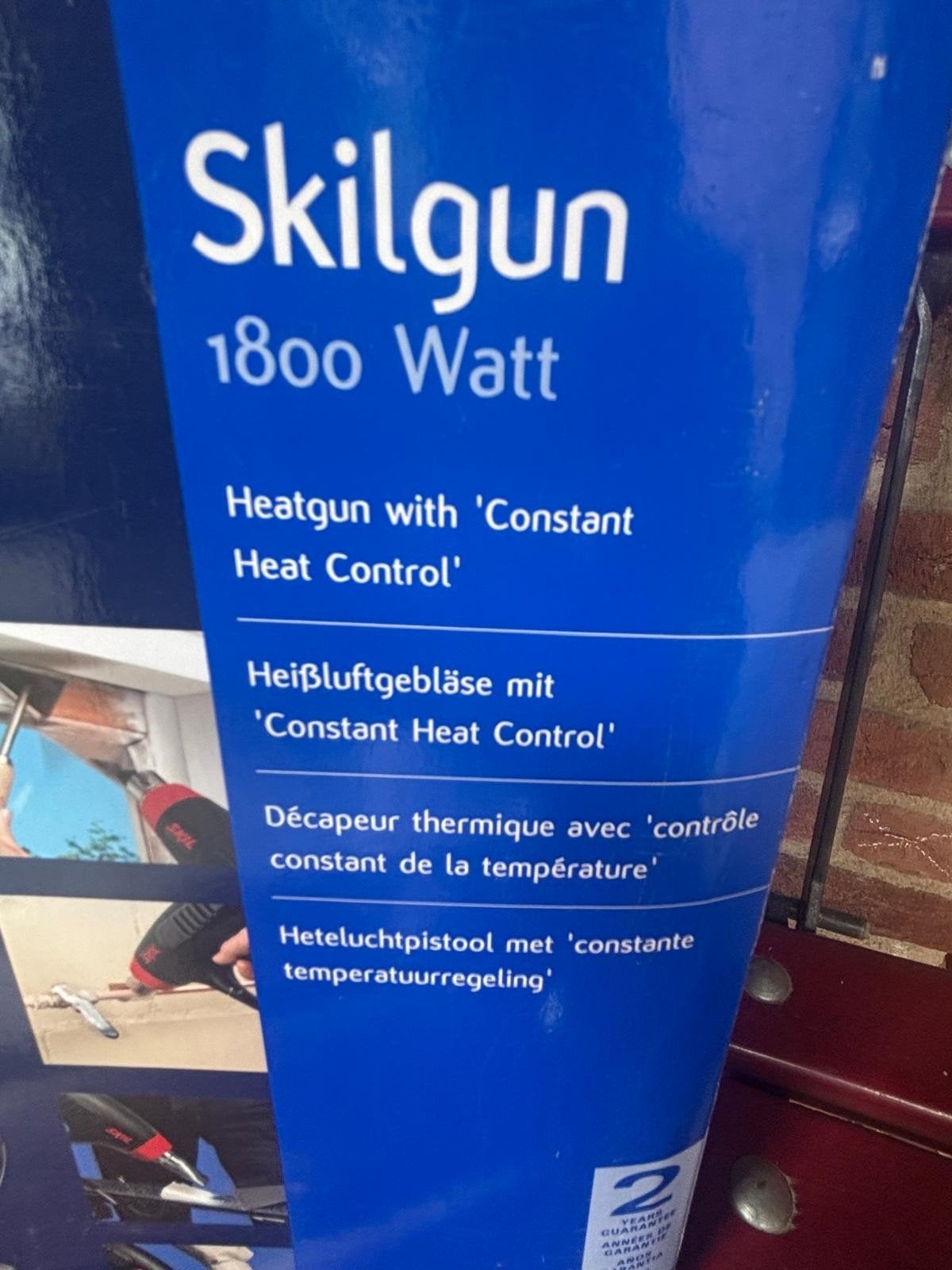 Skilgun 1800 Watt heteluchtpistool met accessoires, Ophalen of Verzenden, Gebruikt