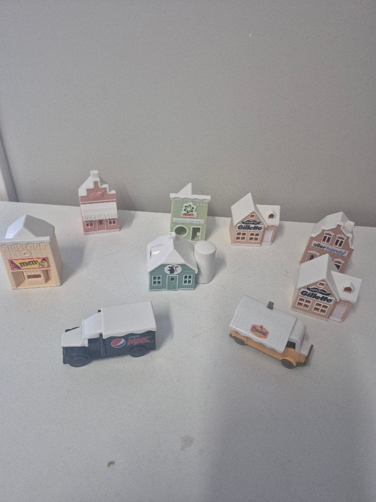Diverse kersthuisjes, Ophalen of Verzenden, Gebruikt