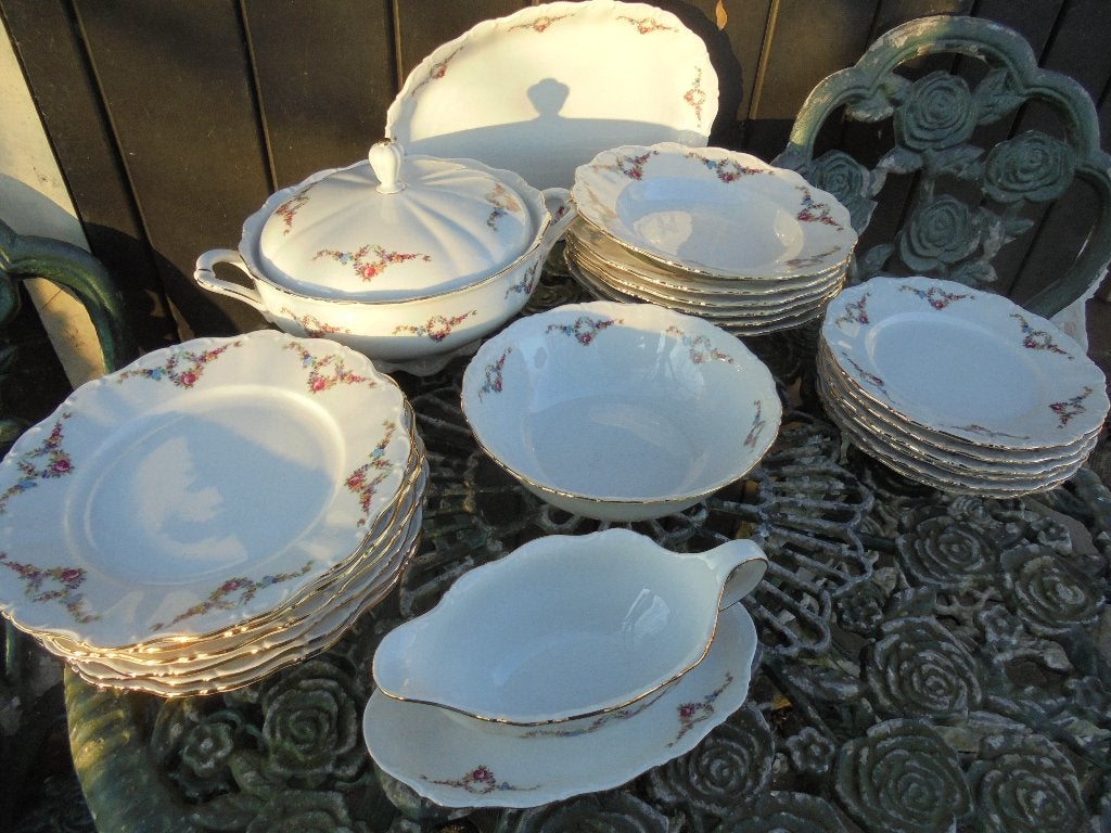 Diner en Koffieservies Seltmann Weiden Bavaria bloemetjes gu, Ophalen of Verzenden